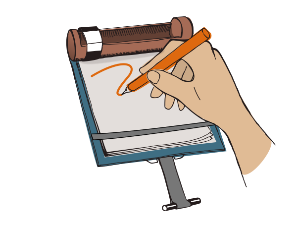 Someone started drawing/writing into a Rollgut.